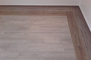 Designbelag mit Intarsienarbeit